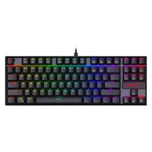 کیبورد گیمینگ ردراگون مدل K552 RGB، سوییچ مکانیکال آبی، Tenkeyless، نورپردازی RGB